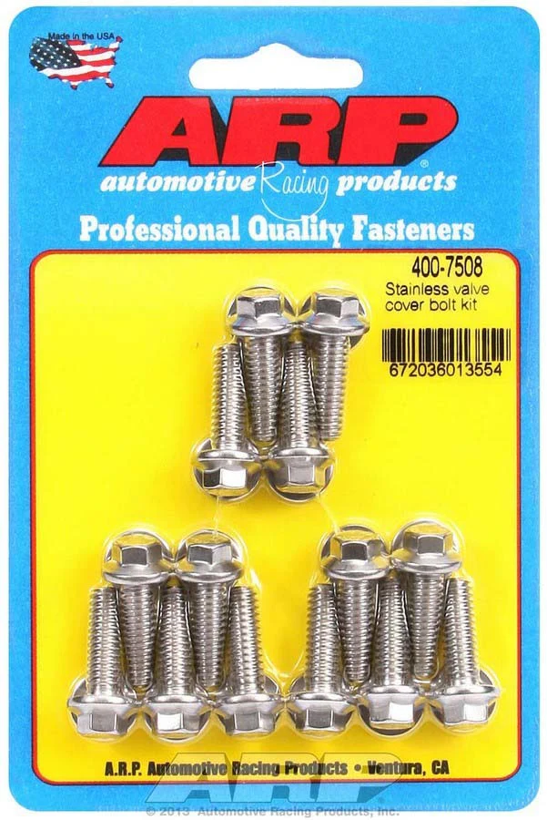 ARP 400-7508 Valve Cover Bolt Kit Hex Head