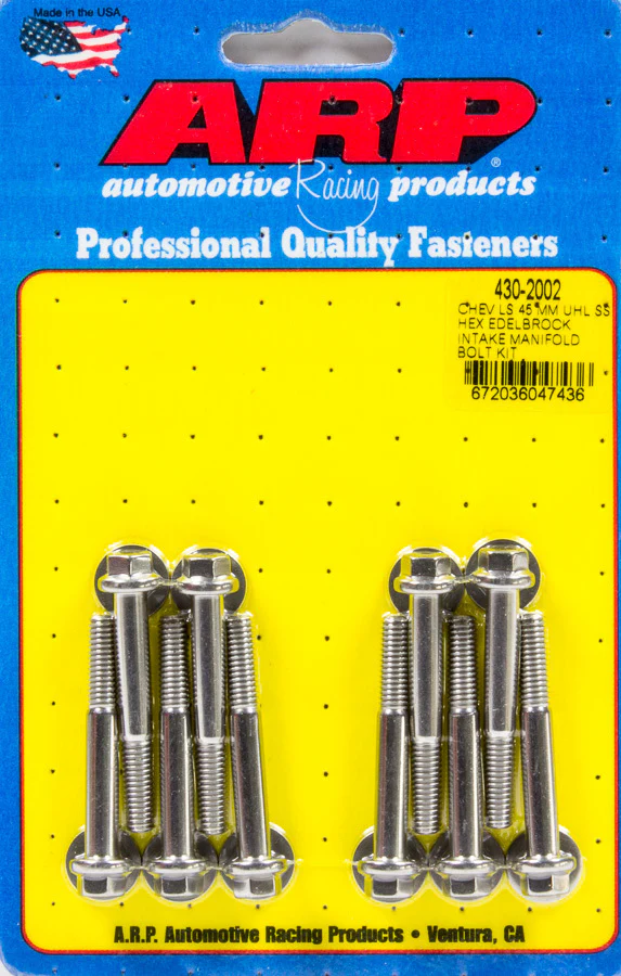 ARP 430-2002 SBC LS Intake Manifold Bolt Kit SS Hex