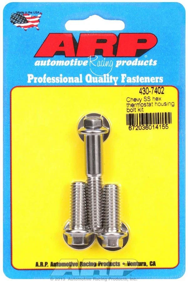 ARP 430-7402 Thermostat Housing Bolt Kit for Chevy