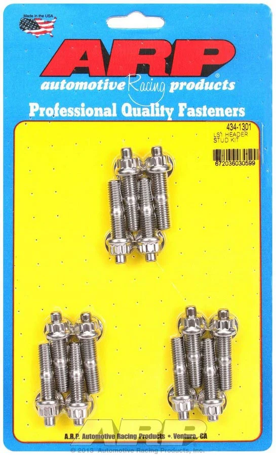 ARP 434-1301 SBC LS Header Stud Kit 12 Point 3/8 Stud