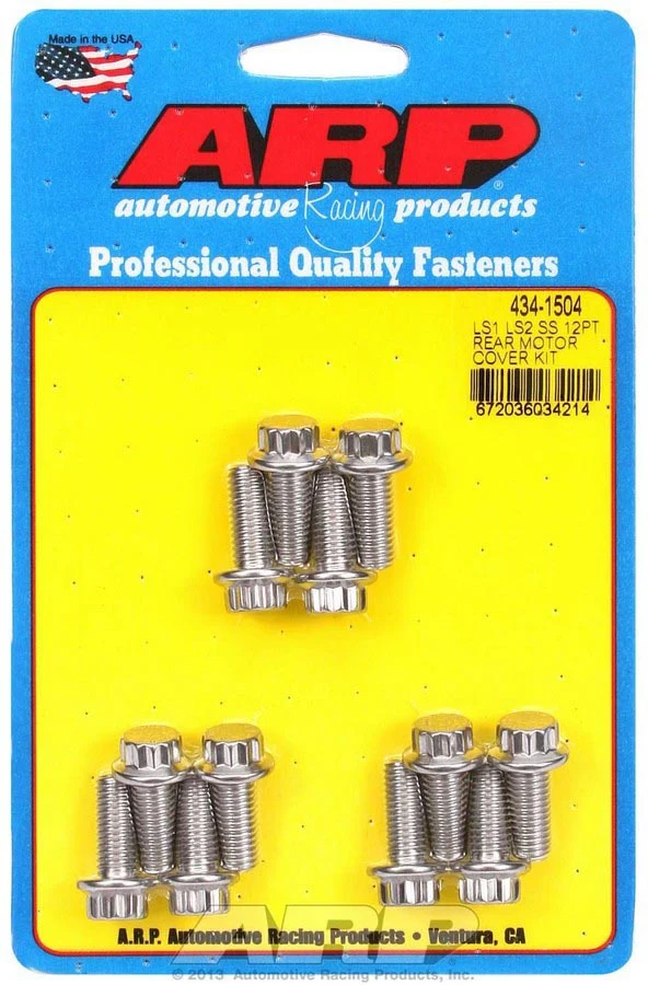 ARP 434-1504 Rear Motor Cover Bolt Kit LS 12pt