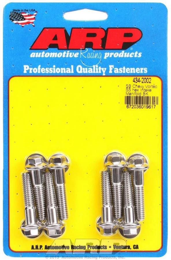 ARP 434-2002 SBC Intake Manifold Bolt Kit SS Hex
