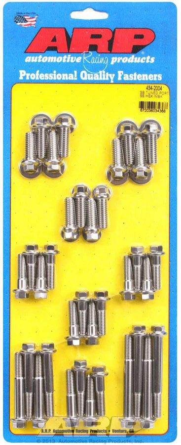 ARP 434-2004 SBC Intake Manifold Bolt Kit Stainless Hex