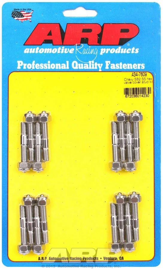 ARP 434-7609 Valve Cover Stud Kit Hex Head