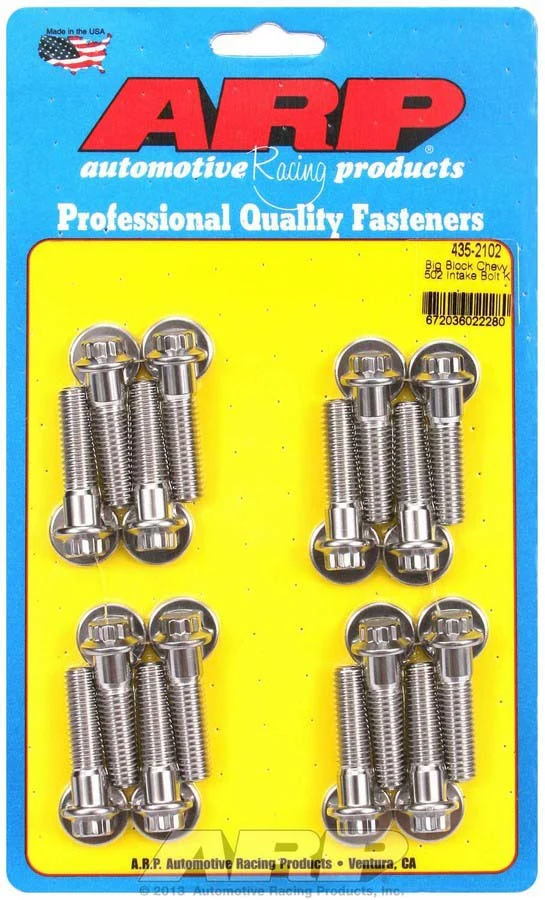 ARP 435-2102 BBC Intake Manifold Bolt 12 Point Kit 502 SS