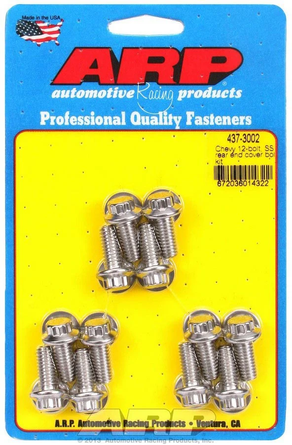 ARP 437-3002 S/S Rear End Cover Bolt Kit - 12-Bolt Chevy