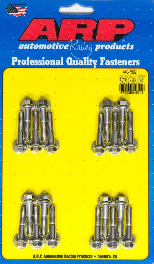ARP 440-7502 Valve Cover Bolt Kit Hex Head