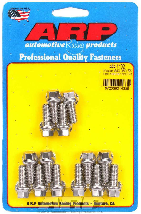 ARP 444-1102 Mopar Header Bolt Kit Hex