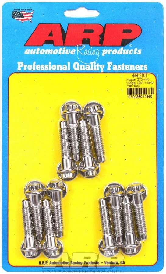 ARP 444-2101 Mopar Intake Manifold Bolt 12 Point Kit SS