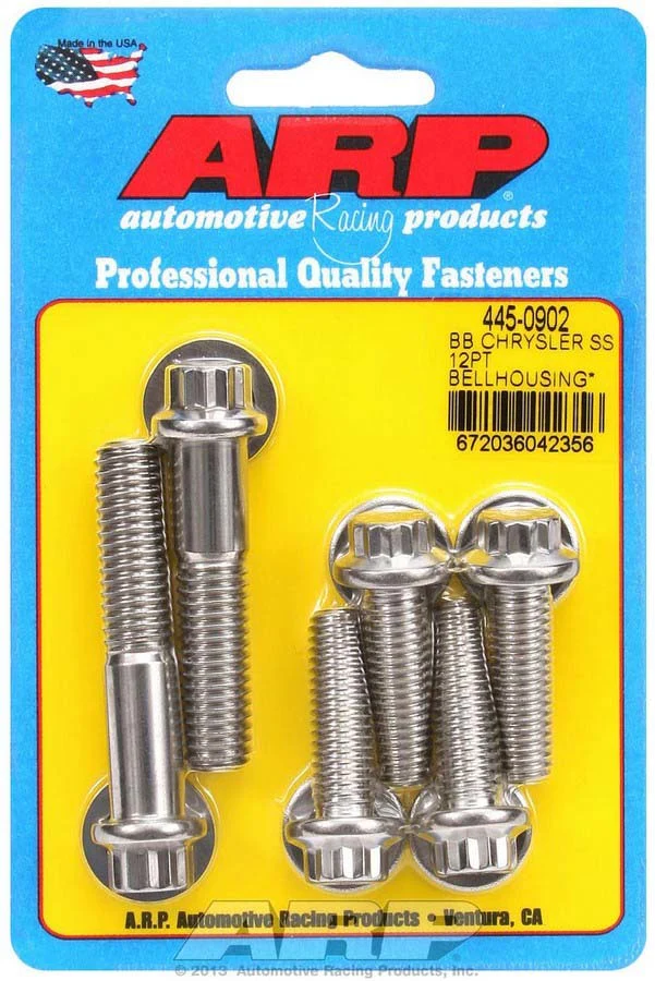 ARP 445-0902 Bellhousing Bolt Kit Mopar BB 383-440 SS 12 Point