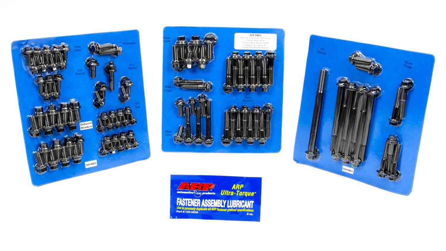 ARP 555-9801 BBF Engine Fastener Kit Black 6 pt