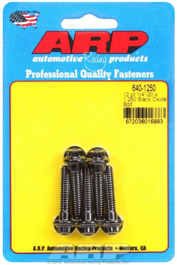ARP 640-1250 Bolt Kit - 12pt. (5) 1/4-20 x 1.250
