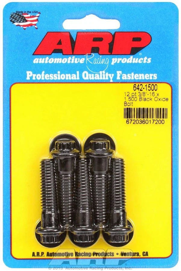 ARP 642-1500 Bolt Kit - 12pt. (5) 3/8-16 x 1.500