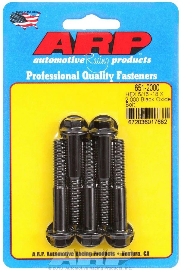 ARP 651-2000 Bolt Kit - 6pt. (5) 5/16-18 x 2.000