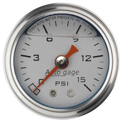 Autometer 2178 1-1/2” Pressure Guage Liquid Filled