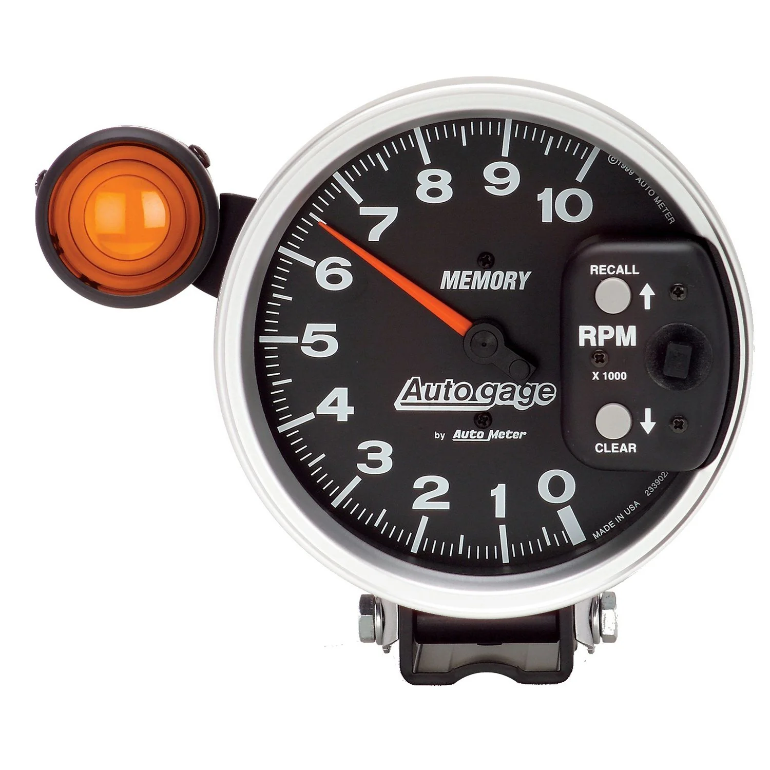 AutoMeter 233906 Autogage 5” Pedestal Memory Tachometer 10,000 RPM
