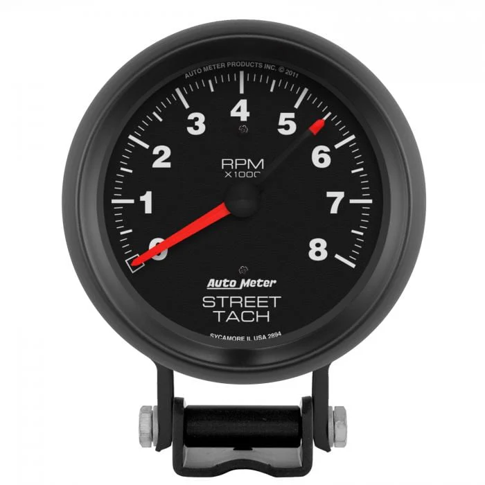 AutoMeter 2894 Z-Series 3-3/4” Pedestal Tachometer 8,000 RPM