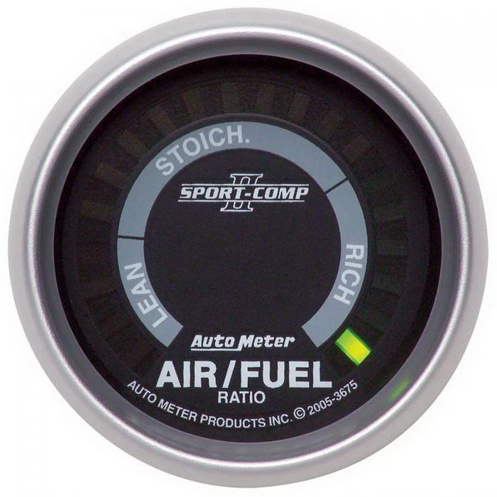Autometer 3675 Sport-Comp II Digital Air/Fuel Ratio Gauge, 2-1/16” Electrical