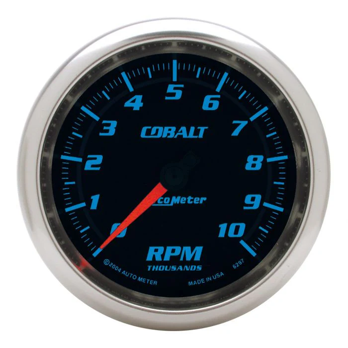 AutoMeter 6297 Cobalt 3-3/8” In-Dash Tachometer 10,000 RPM