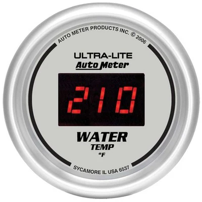 Autometer 6537 Ultra-Lite Digital 2-1/16” Water Temperature Gauge, Electrical