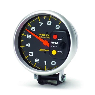 Autometer 6809 Pro-Comp 5” Pedestal Tachometer 9,000 RPM