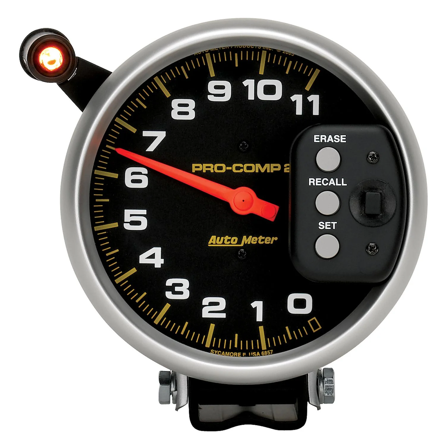 AutoMeter 6857 Pro-Comp II 5” Pedestal Memory Tachometer 11,000 RPM