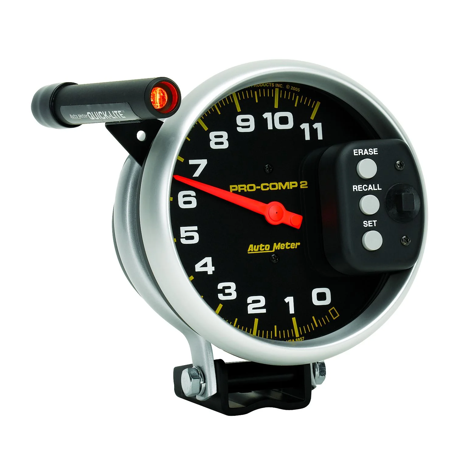 AutoMeter 6857 Pro-Comp II 5” Pedestal Memory Tachometer 11,000 RPM - Image 3