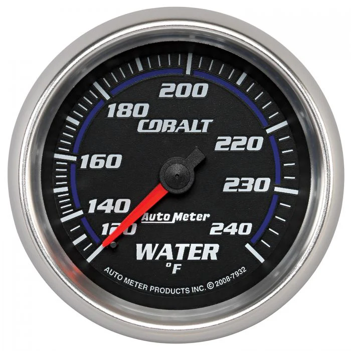 Autometer 7932 Cobalt 2-5/8” Water Temperature Gauge
