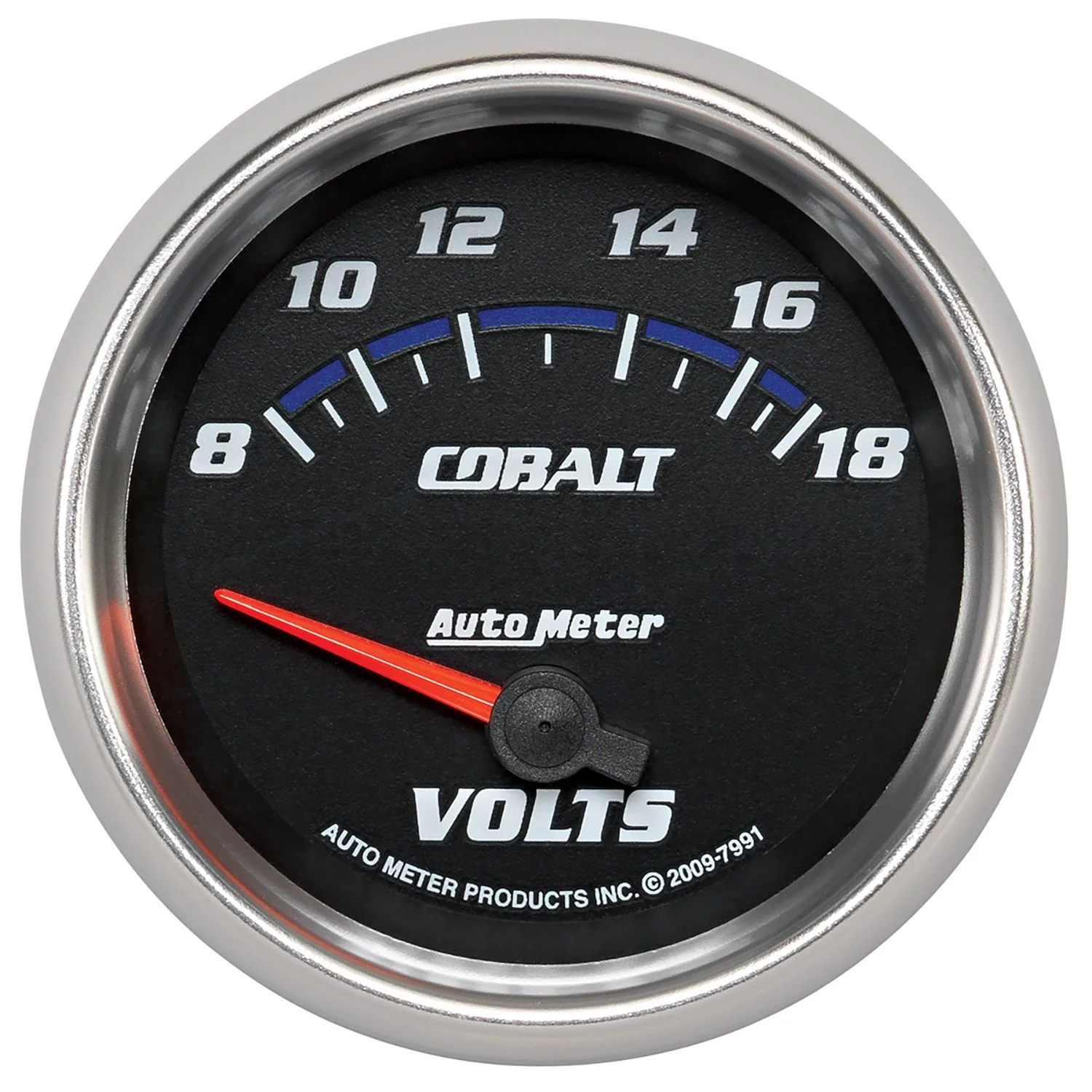 AutoMeter 7991 Cobalt 2-5/8” Voltmeter Gauge, Electrical