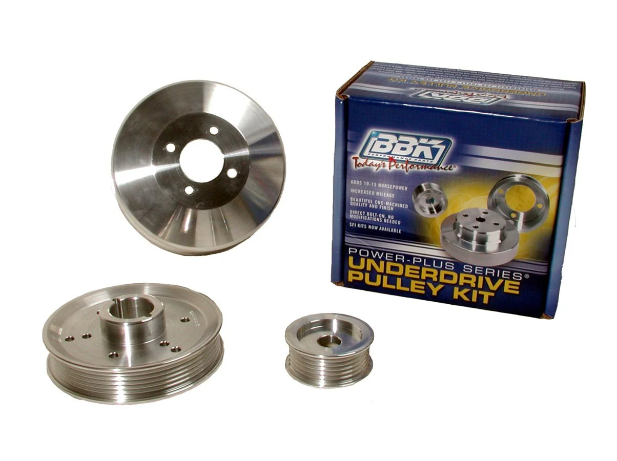 BBK Performance 15553pc. Aluminum Pulley Kit - 96-00 GT/Cobra 4.6L