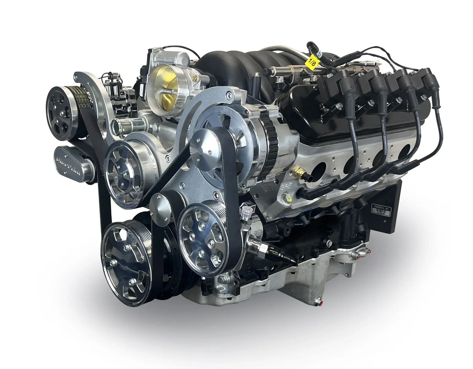 BluePrint Engines PSLS3763CTFK GM LS 376 CID ProSeries 530 HP Fuel Injected Polished Deluxe