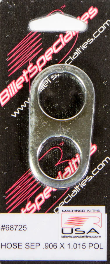 Billet Specialties 68725 Hose Separator.906x1.015 -Polished
