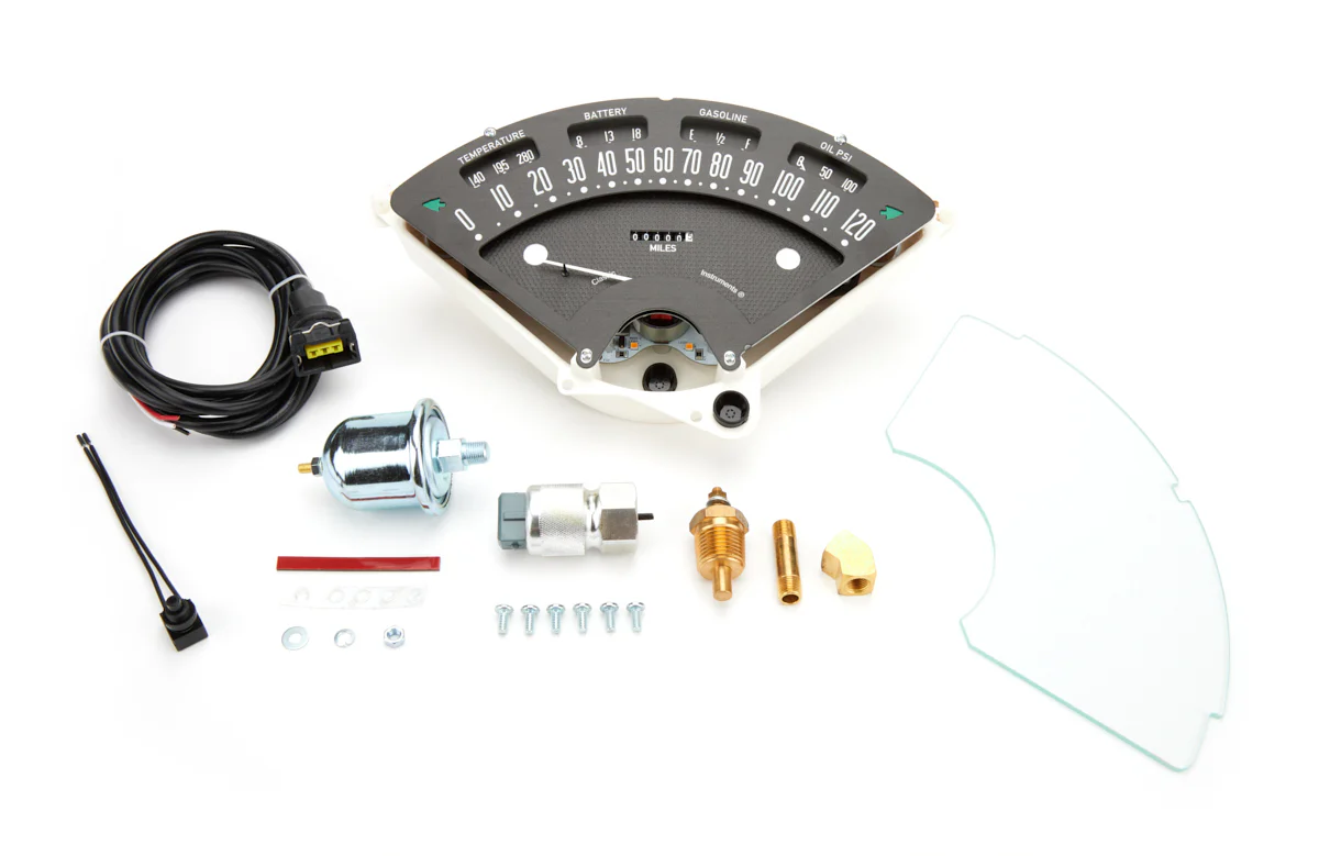 Classic Instruments BET00B Bel Era III 1955-1956 Chevy Black Gauge Package