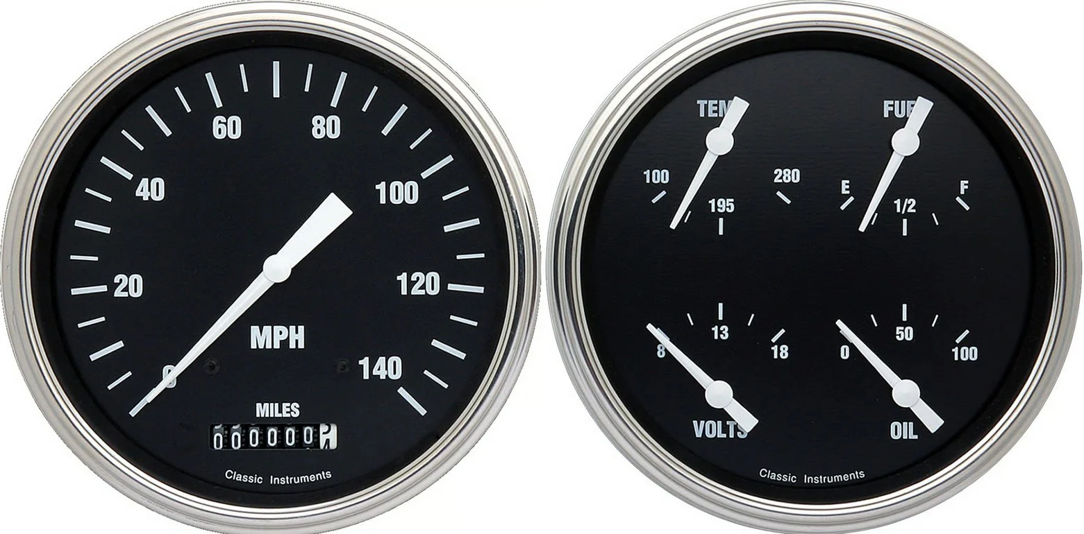 Classic Instruments CT47HR52 1947-1953 Chevy Truck Hot Rod Gauge Set