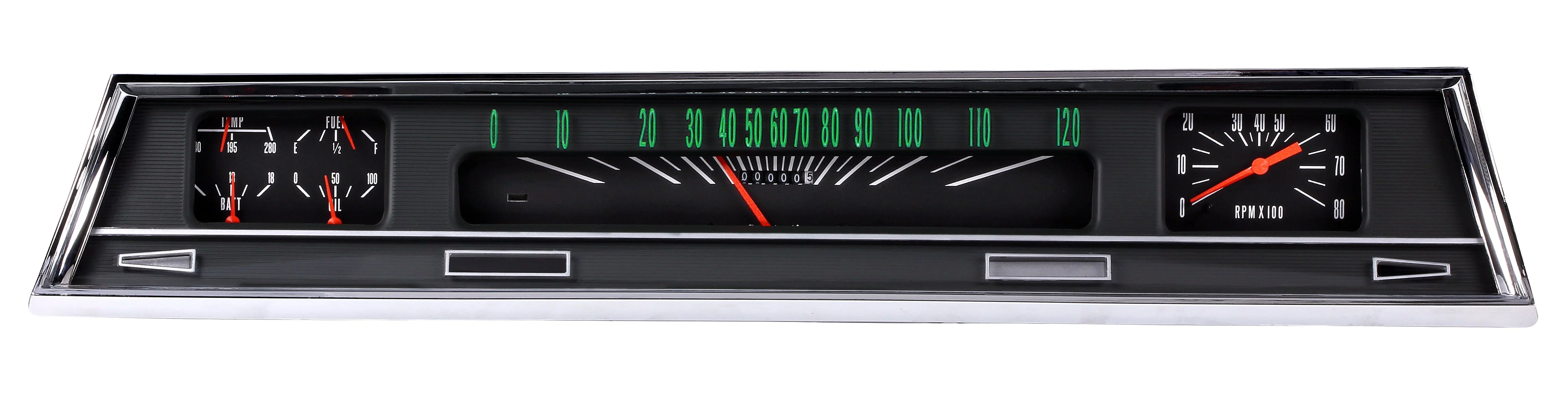 Classic Instruments CV66B 1966-1967 Chevy Chevelle and El Camino Black Gauge Set