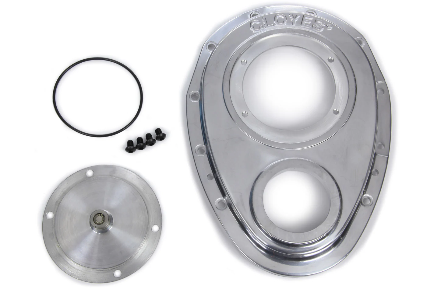 Cloyes 9-221 Aluminum Timing Cover - SBC 2pc.