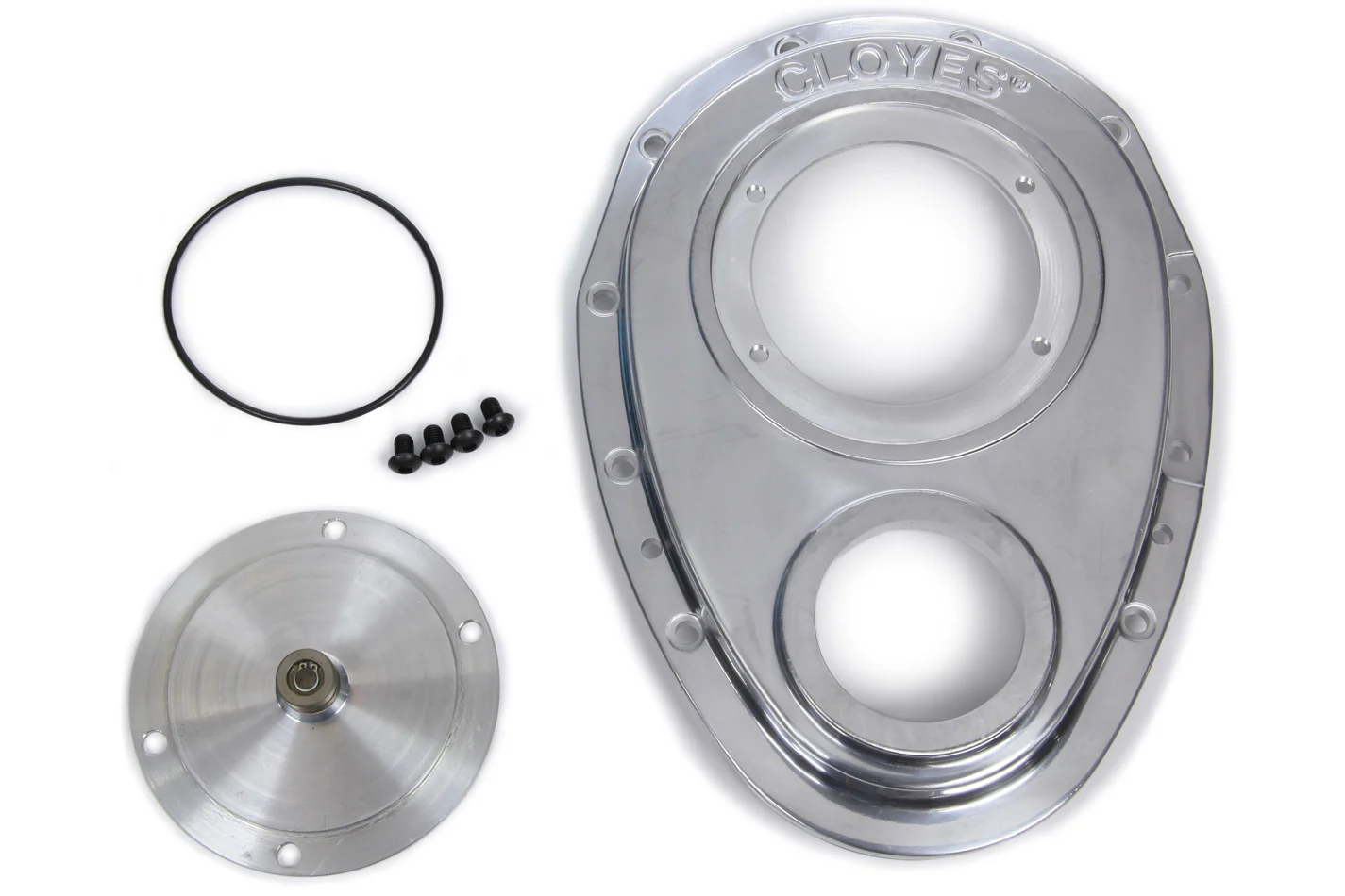 Cloyes 9-227 Aluminum Timing Cover - SBC w/BBC Snout