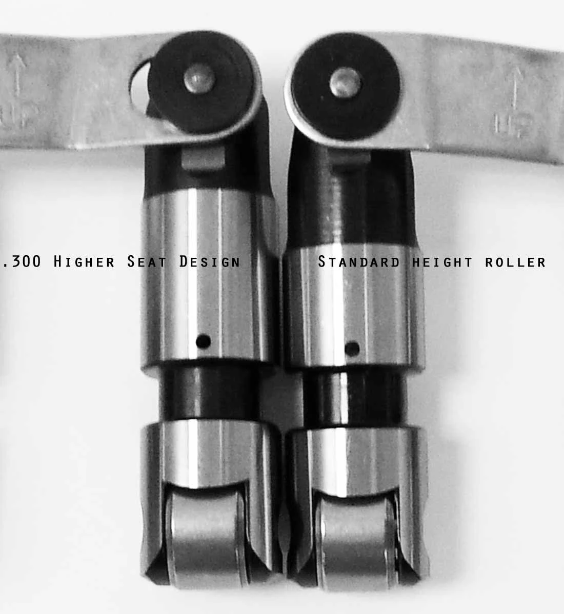 Crower 66491H-16 BBC Dart Block Severe Duty Raised Seat Mechanical Roller Lifters - Image 2
