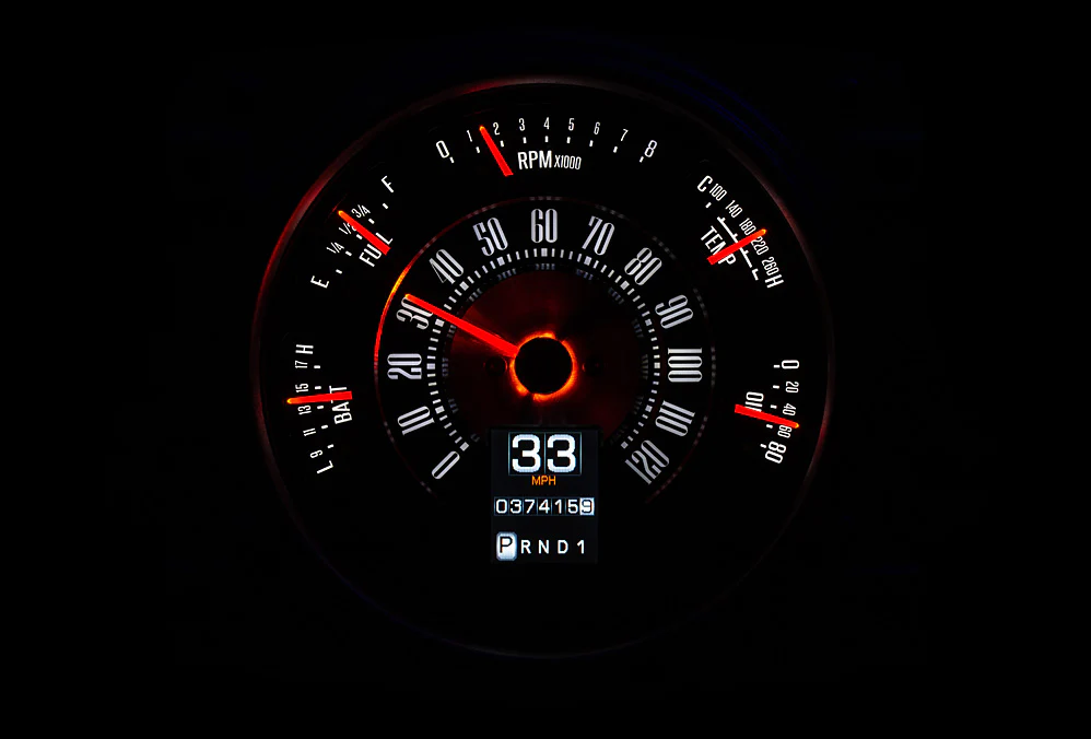 Dakota Digital RTX-66F-BRO-X RTX Gauge Kit, 1966-77 Ford Bronco / 1961-66 Pickup - Image 2