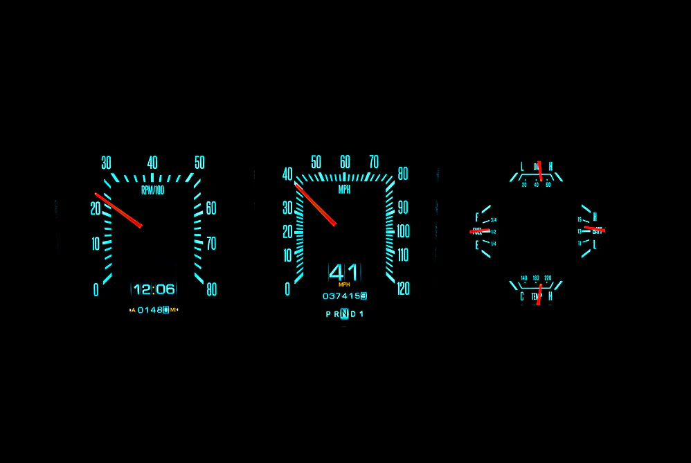 Dakota Digital RTX-73F-PU-X RTX Gauge Kit, 1973-79 Ford Pickup / 1978-79 Bronco - Image 5