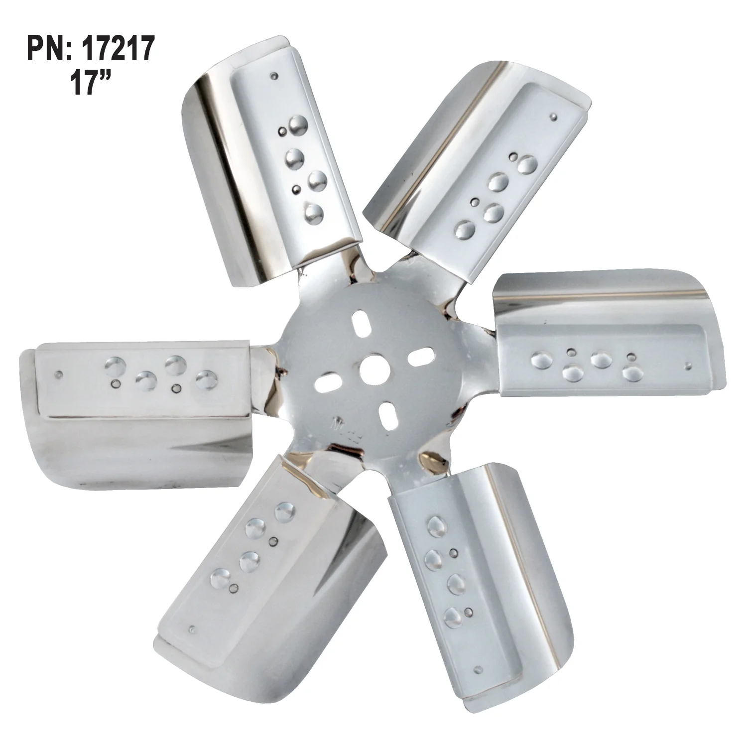Derale 17217 17in Hd Chrome Flex Fan - Image 2