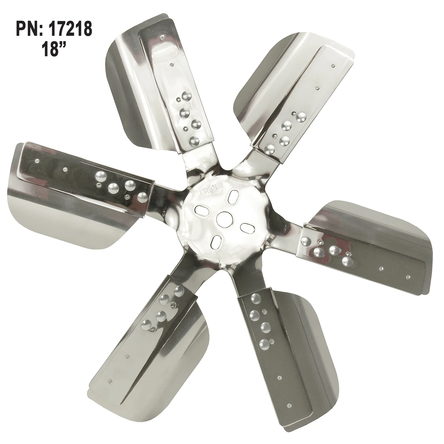 Derale 17218 18in Hd Chrome Flex Fan - Image 2