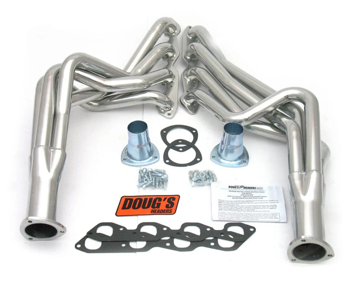 Dougs Headers D316 70-81 Gm F & A Body Bbc Long Tube Silver