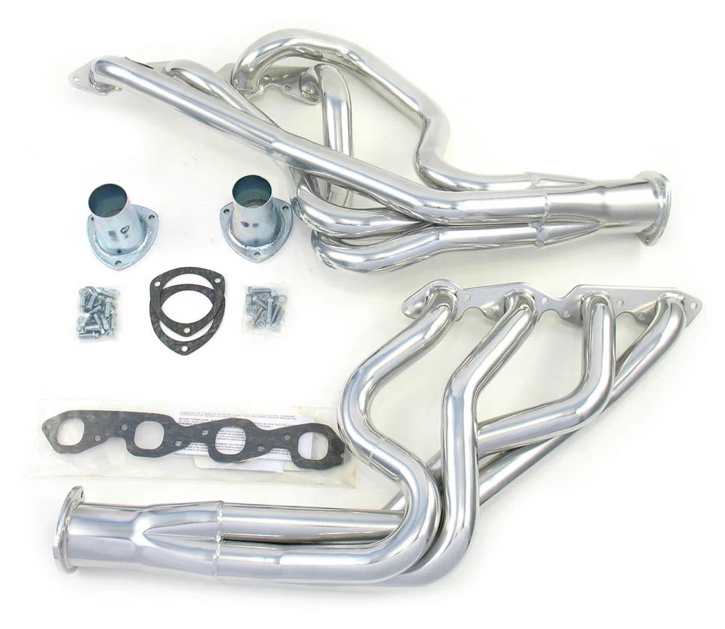 Dougs Headers D320 67-69 F Body/68-74 X Body Bbc Long Tube Silver Ctd
