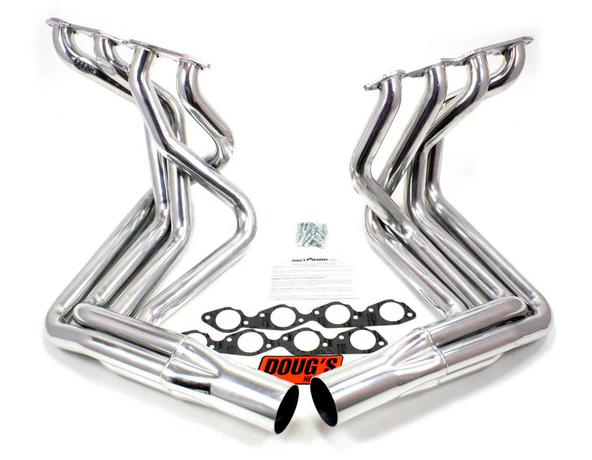 Dougs Headers D381 63-82 Corvetter Bbc Side Silver Ctd