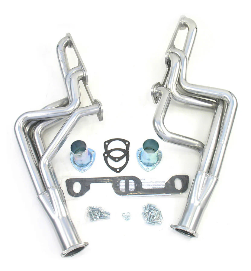 Dougs Headers D564 64-67 Gto 326-455 Long Tube Silver Ctd