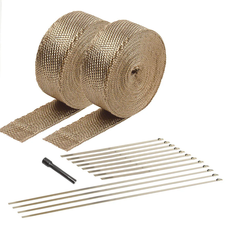 DEI 10095 Exhaust & Pipe Wrap Kit Titanium