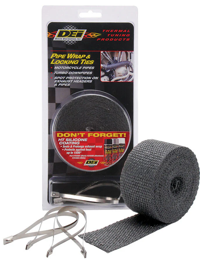 DEI 10119 Exhaust Wrap Kits-Kit - Pipe Wrap & Locking Tie