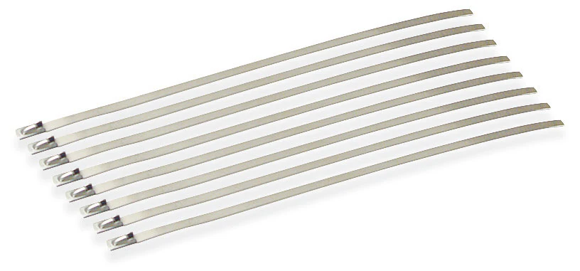 DEI 10201 S.S. Locking Ties 8in.-8pk.