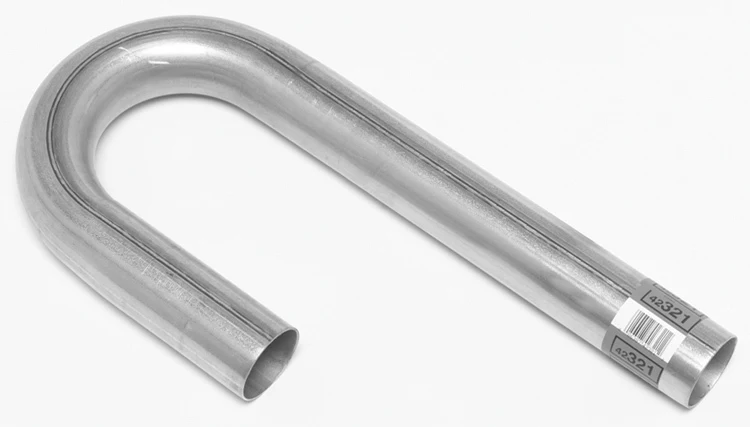 Dynomax 42321 2.25in Aluminized J-Bend Pipe 3.5 Radius 16 Gauge